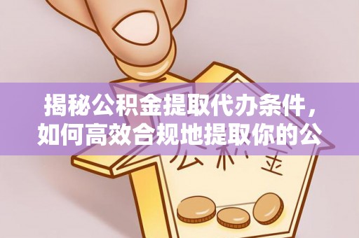 南充揭秘公积金提取代办条件，如何高效合规地提取你的公积金