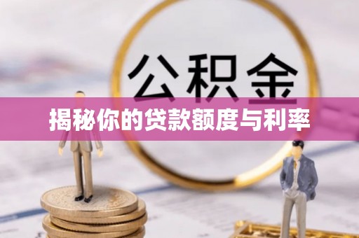 南充揭秘你的贷款额度与利率